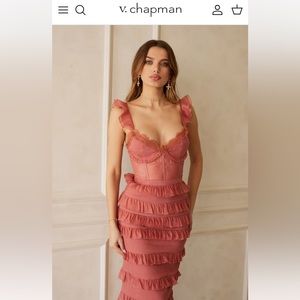 V. Chapman’s The Fiorenza Dress in Dusty Cedar